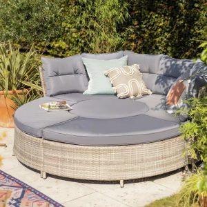 Townchair Outdoor Daybed Multicolour Grey for 5 Star Hotels