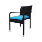Townchair Outdoor Dining Set 4 Chairs and 1 Table (Black)