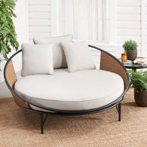 Townchair Outdoor Daybed and Patio Chair Multicolour Brown