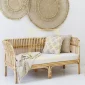 Townchair Cane Sofa Set For Luxury Living Room 3 Seater and 2 Single Seater with Cushions