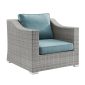 Townchair Multicolour grey Outdoor Sofa Set 7 seater + 1 table + 1 Sidetable and 1 Footrest