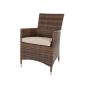 Townchair Outdoor Dining Set 8 Chairs and 1 Table (Multicolour Brown)