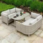 Town Chair Outdoor Dining Set 4 Seater and 1 Table (Multicolour Grey)