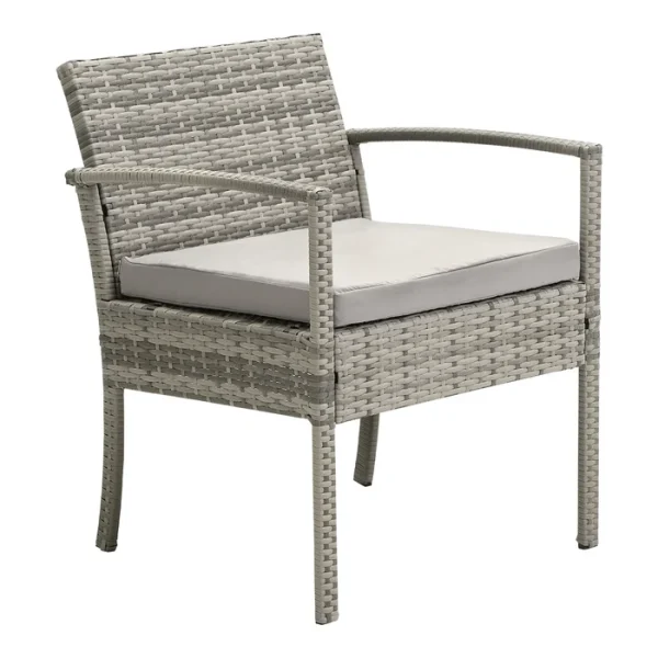 Townchair Outdoor Balcony Patio Set 2 Chairs and 1 Table (Multicolour Grey) (3) Townchair Outdoor Balcony Patio Set 2 Chairs and 1 Table (Multicolour Grey)