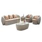 Townchair Outdoor Balcony Sofa Set Multicolour Grey 3 Seater + 2 seater + 2 single seater and 2 Table
