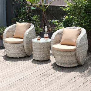 Townchair Outdoor Patio Set 2 Chairs and 1 Table