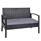 Townchair Outdoor Sofa Set black colour 1 Two Seater + 2 Single Seater + 1 Table