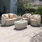 Townchair Outdoor Balcony Sofa Set Multicolour Grey 3 Seater + 2 seater + 2 single seater and 1 Table