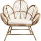 Town Chair Flower Style Lounge Cane Rattan Chair