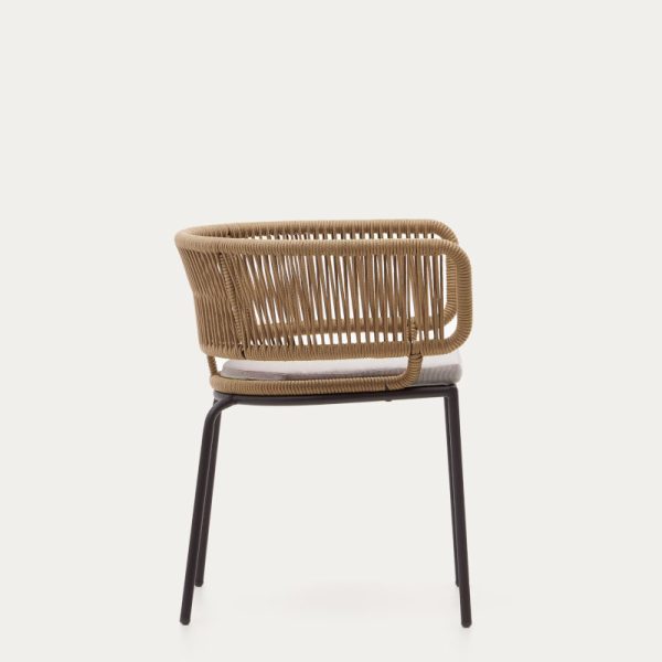 Townchair Braided Rope Dining Chair with Cushion Jute Colour (3) Townchair Braided Rope Dining Chair with Cushion Jute Colour