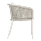 Townchair Braided Rope Dining Chair with Cushion Light Grey