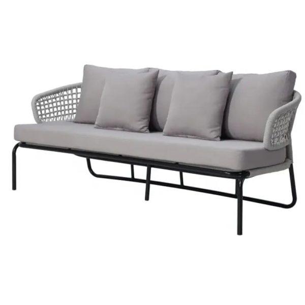 Townchair Braided Rope Sofa Set 4 Seater and Table with Cushions (4) Townchair Braided Rope Sofa Set 4 Seater and Table with Cushions