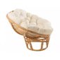 Townchair Natural Cane Double Seater Papasan Chair with Cushions