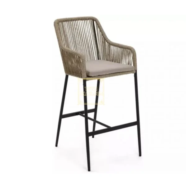 Townchair Outdoor Braided Rope Bar Set 4 Chairs and 1 Table Townchair Outdoor Braided Rope Bar Set 4 Chairs and 1 Table