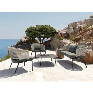 Townchair Outdoor Sofa Set Grey Colour 4 Seater and 1 Table