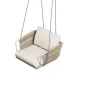 Townchair Single Seater Garden Swing Chair for Balcony with Cushions and Rope