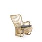 Townchair Cane Easy Chair with cushions